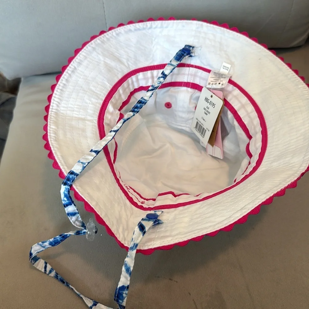 Blue and White Millymook Patterned Sun hat